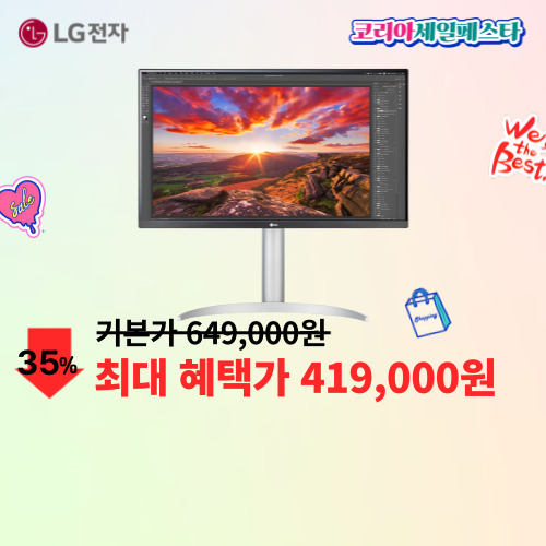 LG 27인치 울트라HD 이미지 6029
