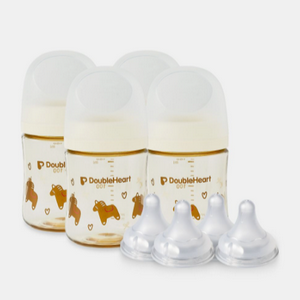 더블하트 모유실감 3세대 헬로베이비 말랑이 젖병 160ml + 젖꼭지 [4개] 이미지 141408356