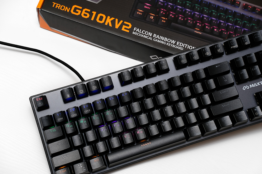 맥스틸(MAXTILL) TRON G610K V2 RGB 청축 기계식 게이밍 키보드 사용기 - 에누리 쇼핑지식 리뷰