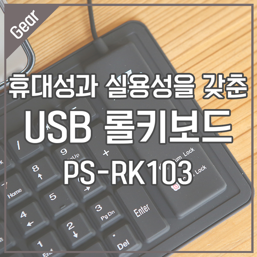 휴대성과 실용성을 갖춘 USB 롤키보드 (PS-RK103) 리뷰 - 에누리 쇼핑지식 리뷰