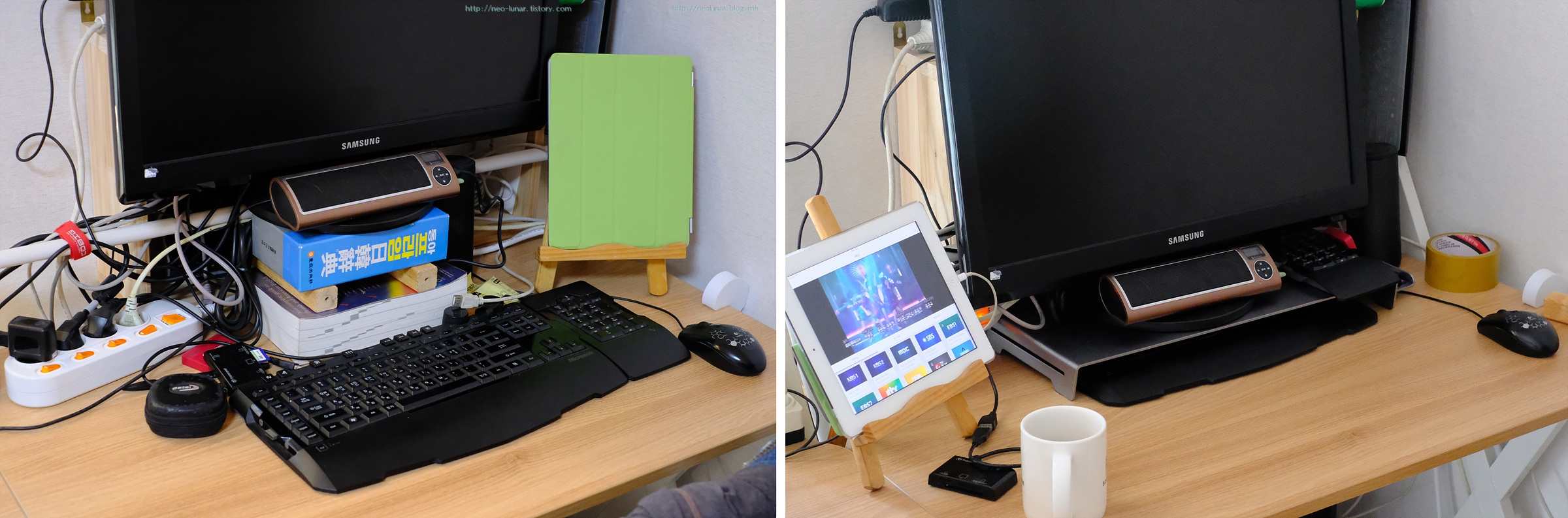 책상을 깔끔하게 알루미늄 모니터 스탠드 MD-500sv - 에누리 쇼핑지식 리뷰