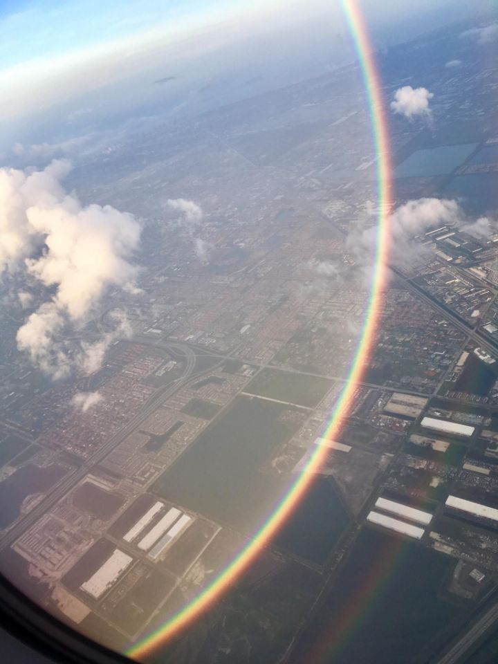 비행기에서 본 무지개 - 에누리 쇼핑지식 자유게시판