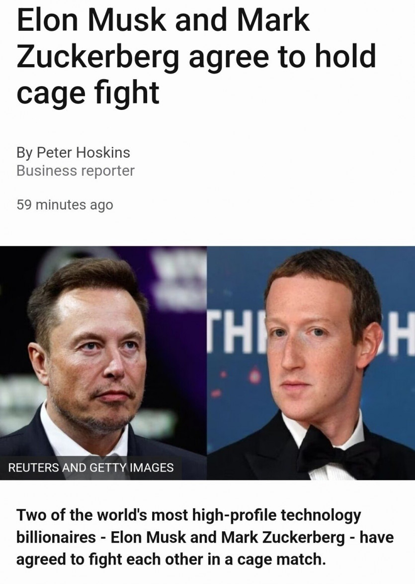 일론 머스크 vs 마크 저커버그 옥타곤매치 결정 - 에누리 쇼핑지식 자유게시판