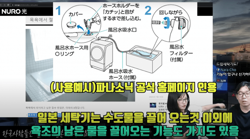 수도요금 비싼 일본 세탁기에 있는 기능 - 에누리 쇼핑지식 자유게시판