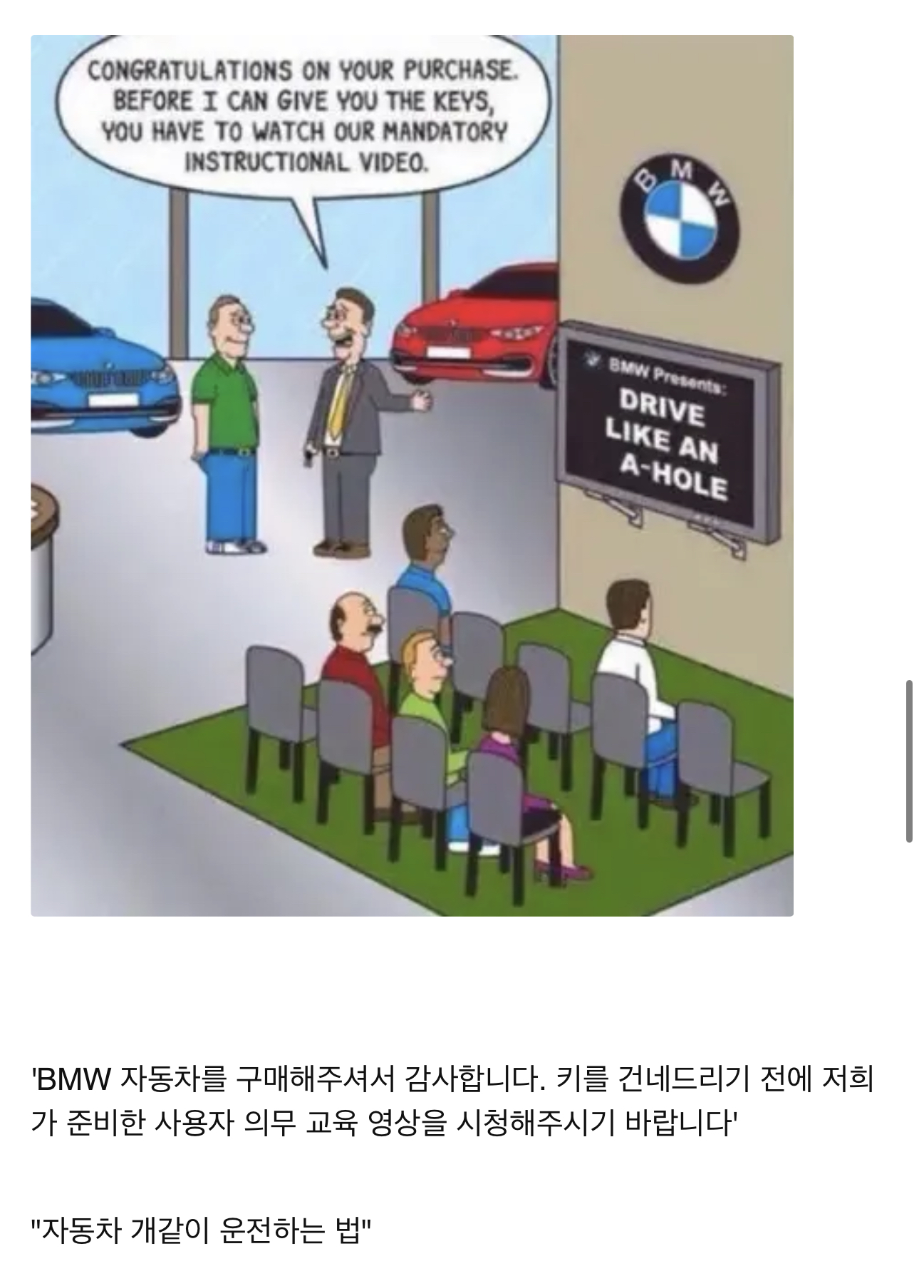해외에서 BMW 오너의 이미지 - 에누리 쇼핑지식 자유게시판