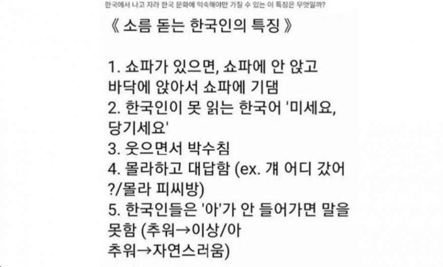 썸네일-100%공감되는 한국인의 특징-이미지