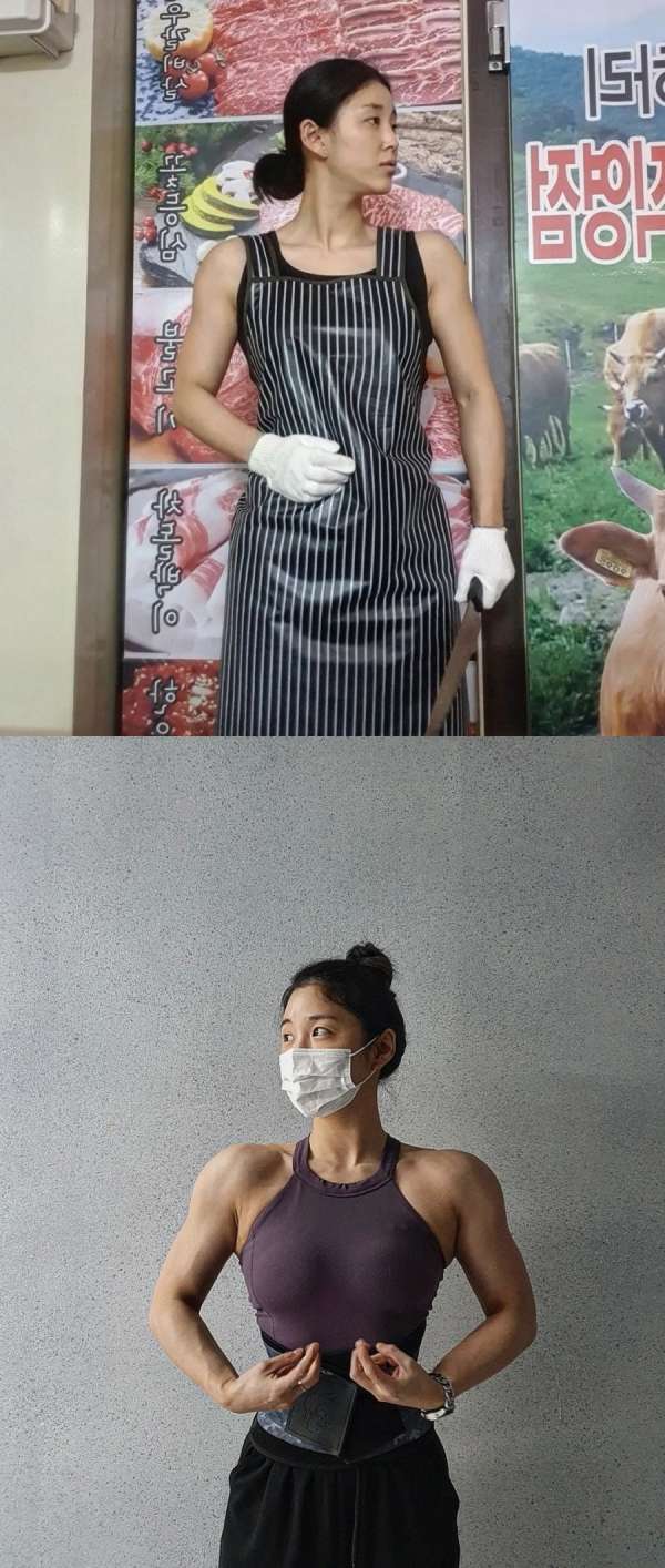 운동 하시는 정육점 여사장님 - 에누리 쇼핑지식 자유게시판
