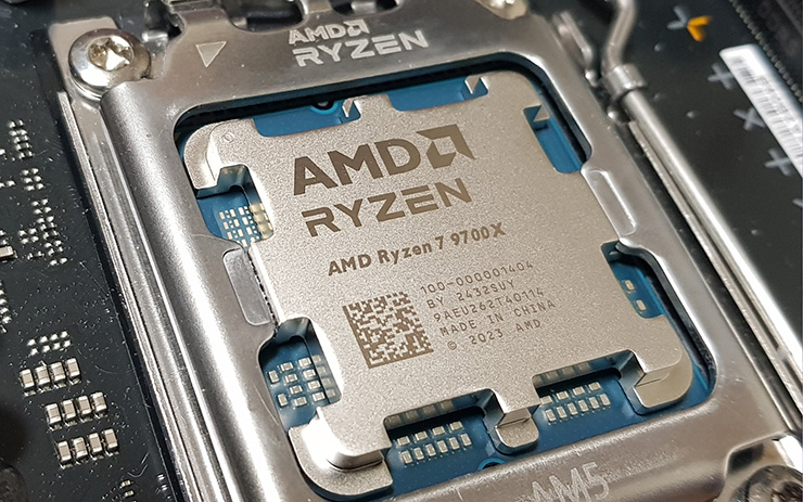CPU AMD Ryzen 7 9700X CPU A176 AMD AMD Ryzen 7 9700X W/O Cooler WOF (8C/16T、3.8GHz、65W) CPU
