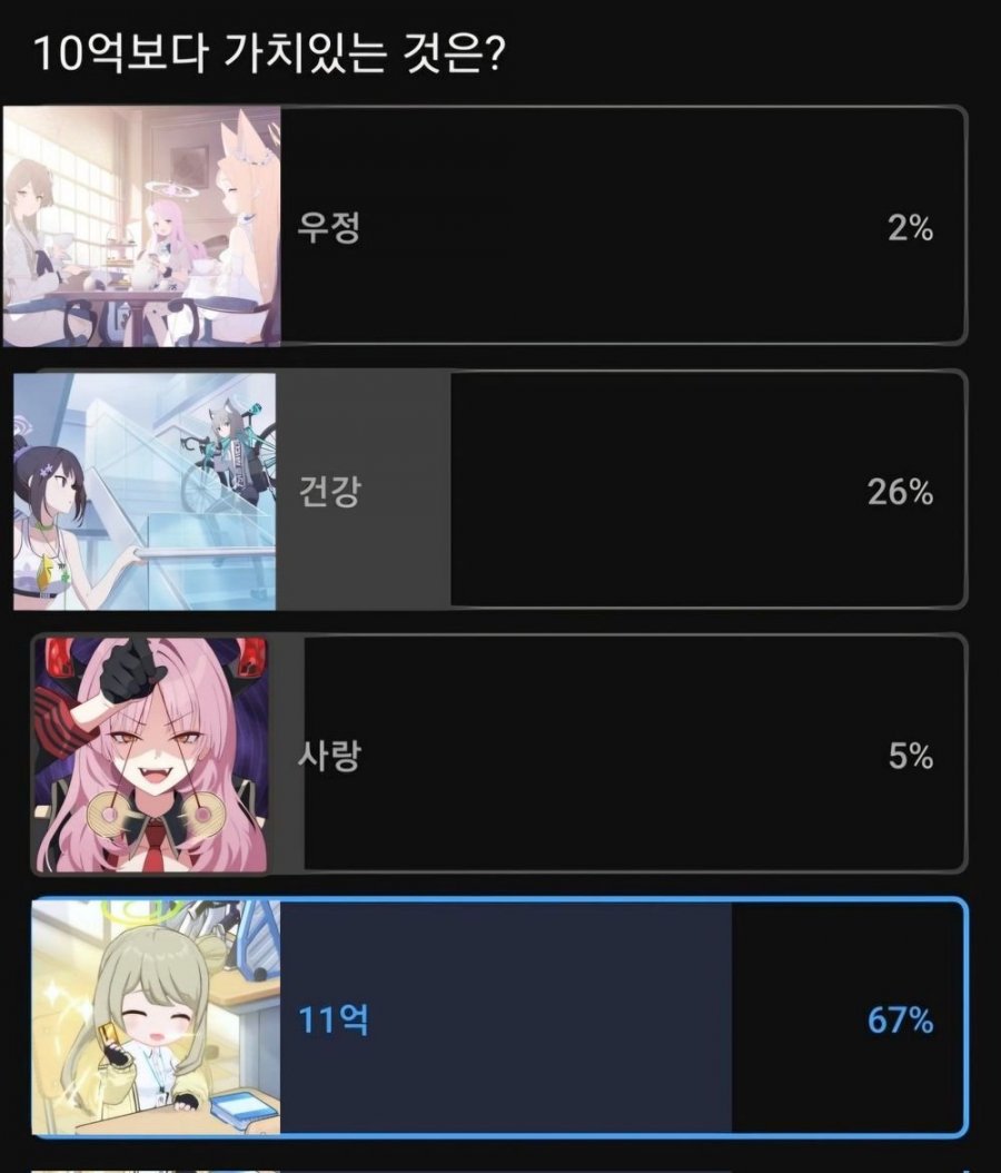 10억보다 가치가 있는건? | 인스티즈