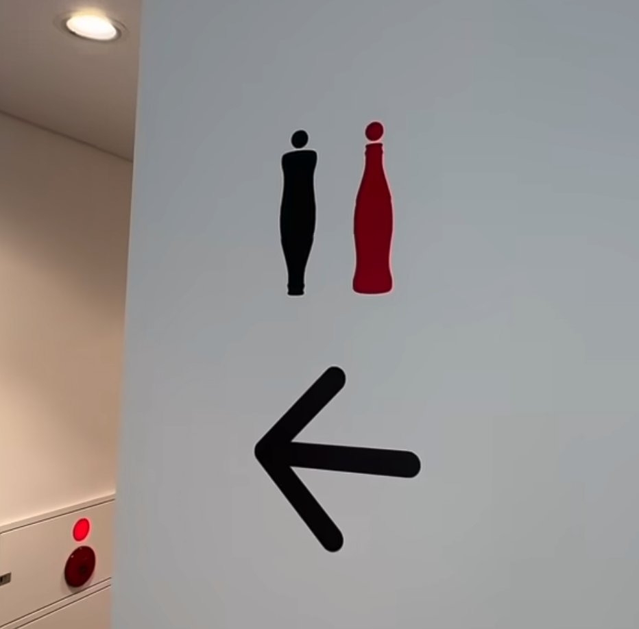 코카콜라 본사의 화장실 표시 | 인스티즈