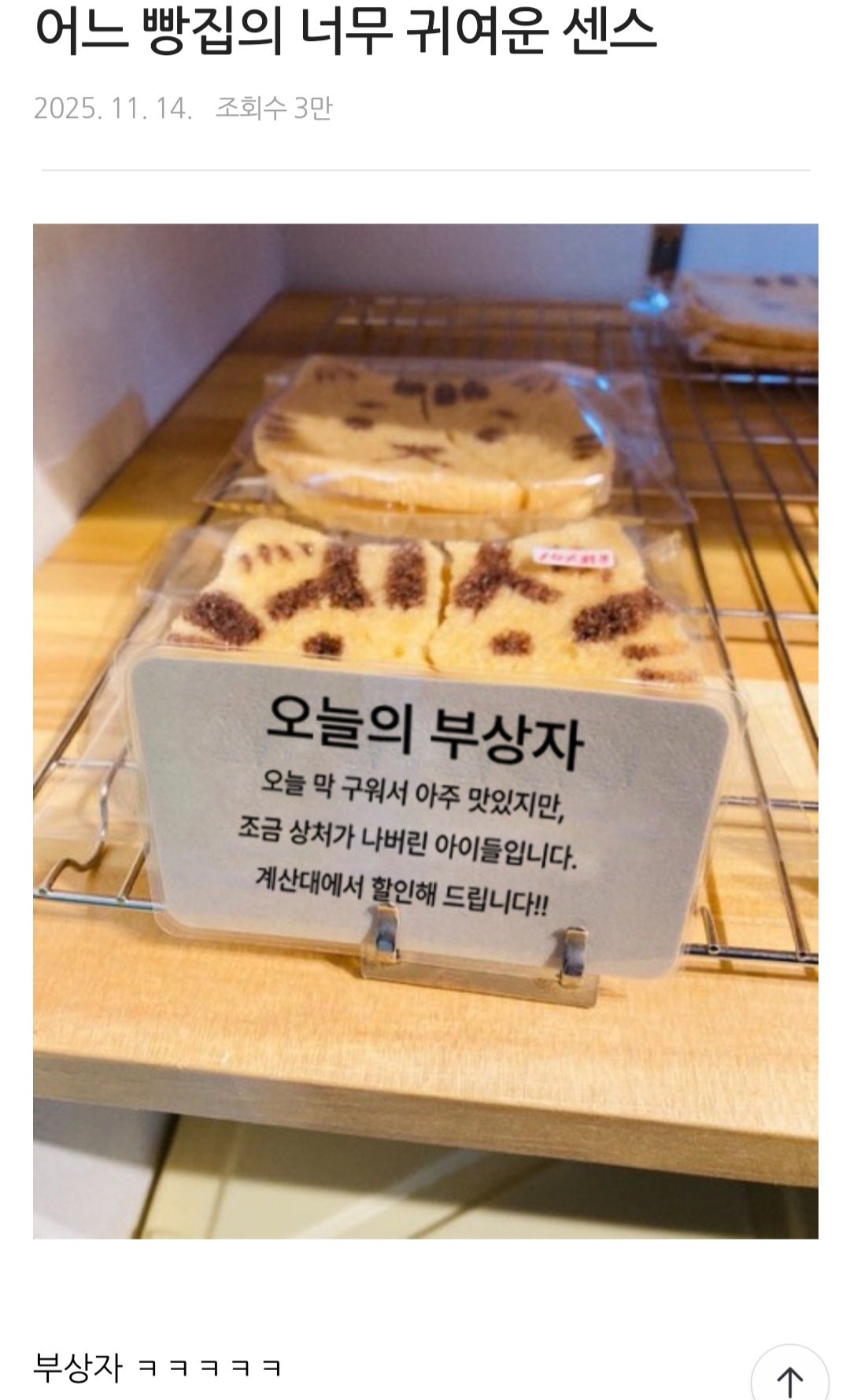 어느 빵집의 너무 귀여운 센스 | 인스티즈