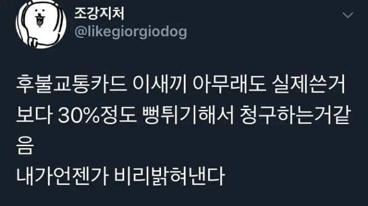 교통카드 미스터리 | 인스티즈