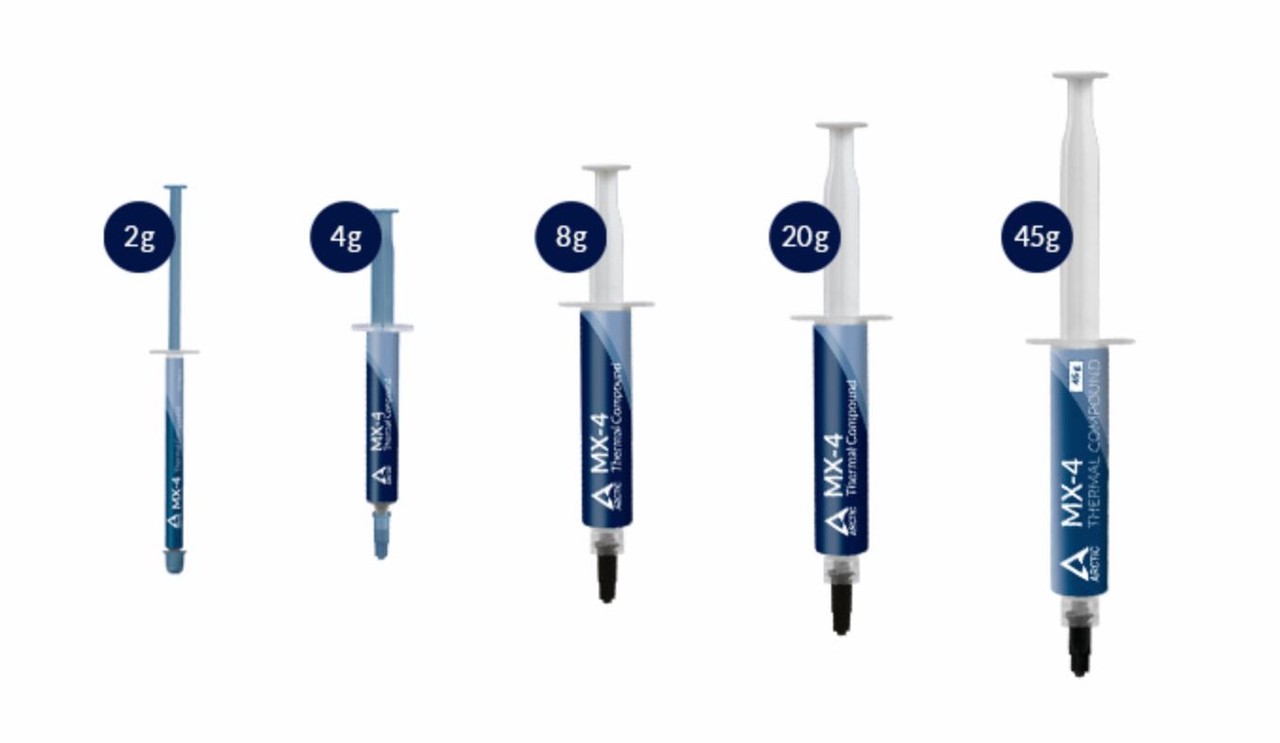 ▲ 서멀구리스 모델에 따라 최대 50g 이상의 용량을 갖춘 제품도 있다 (사진 = Arctic)