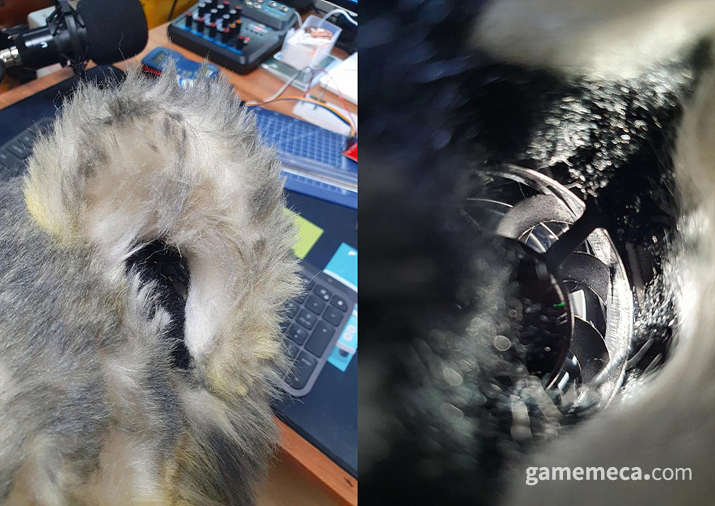 슈트 내부에 이와 같이 쿨러를 장착하는 경우도 있다고 (사진제공: 펀즈이누)