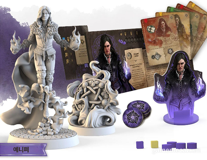 게롤트, 예니퍼 캐릭터 구성품 (사진출처: 위쳐 운명의 길 크라우드 펀딩 페이지)