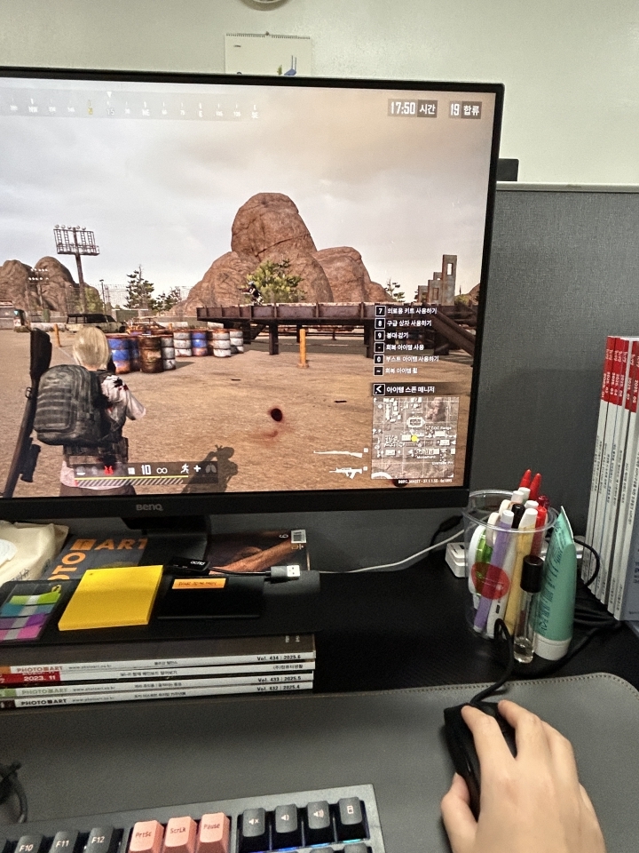 실제 FPS 게임을 해보았다. 부드럽고 정밀해 FPS 게임에 쓰이기에 적절했다.