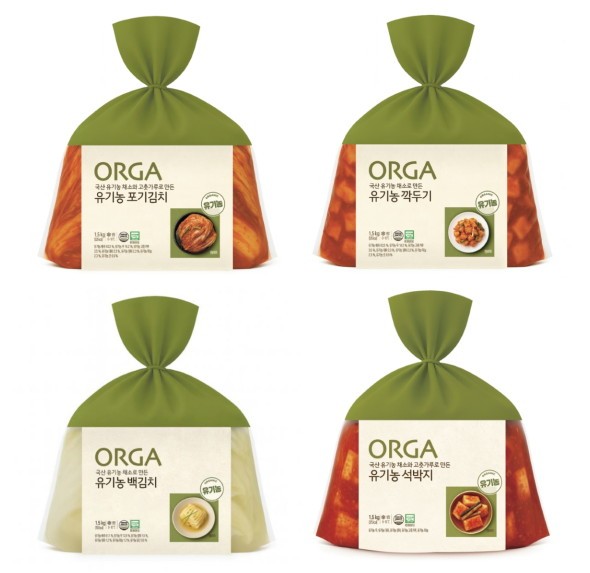 유기농 원재료 95% 이상 사용한 김치 4종 (포기김치·깍두기·백김치·석박지)