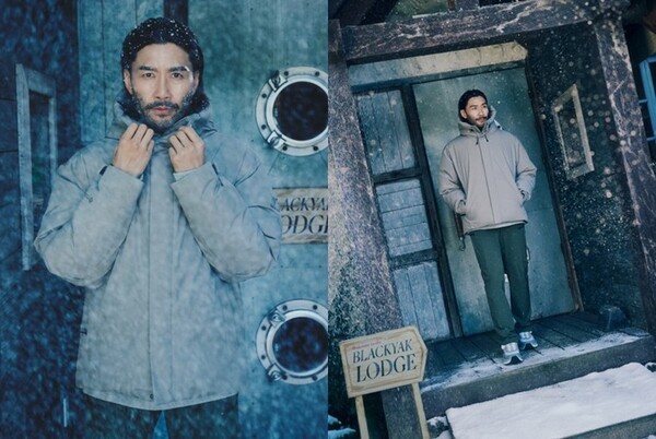 남성 히마 WSP 숏 다운자켓