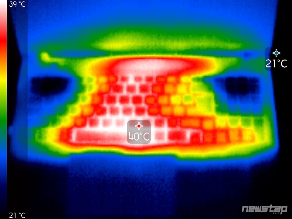 전면부 열화상 이미지